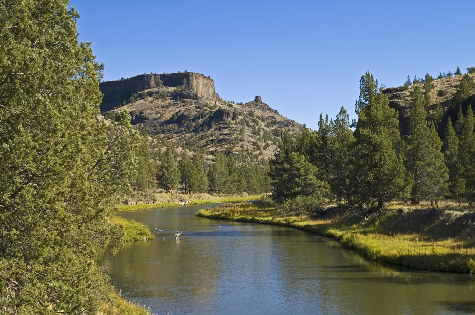 Crooked River and Chimney Rock, near Terrebonne, Oregon