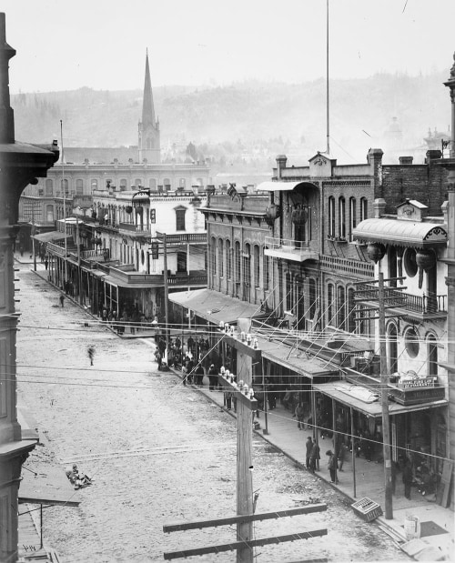 Portland Chinatown, 2nd Avenue, c. late 19th century, picture