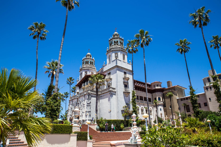 Views from the east side of William Randolph Hearst's Castle, image