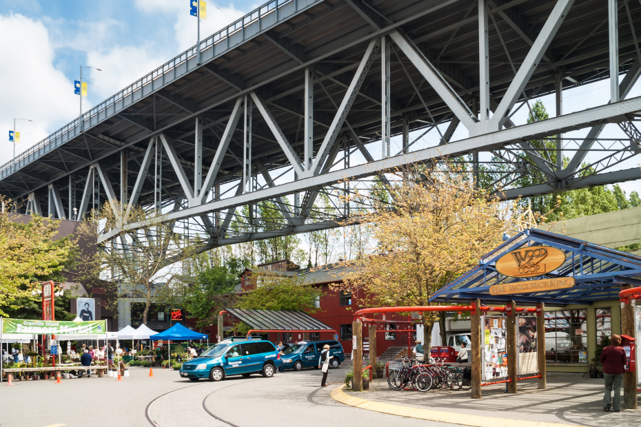 picture of the exterior of the Granville Island Public Market
