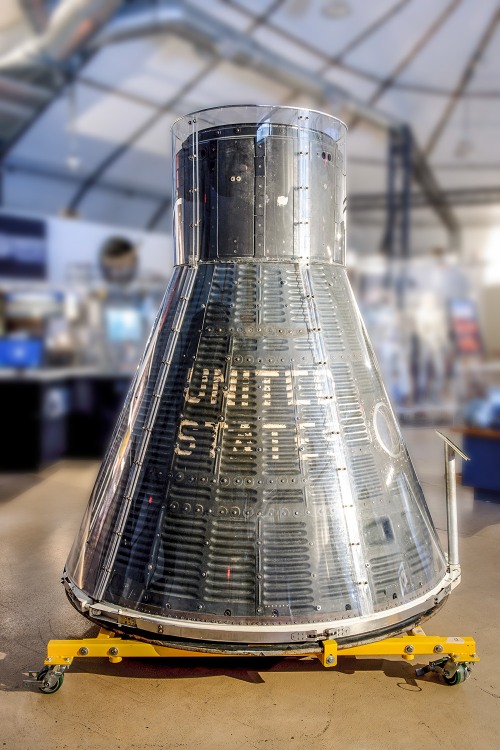 Mercury-Redstone capsule at Ames Research Center in Mountain View, California, picture