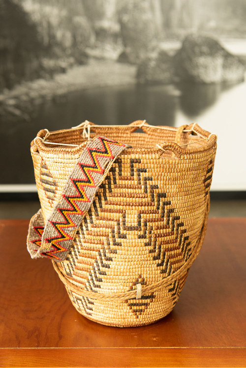 Klickitat basket at the Columbia Gorge Interpretive Center in Stevenson, Washington, picture