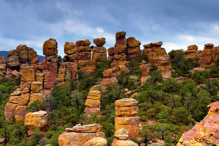 hudu (aka hoodoo) rock formations at Chiricahua National Monument, Arizona