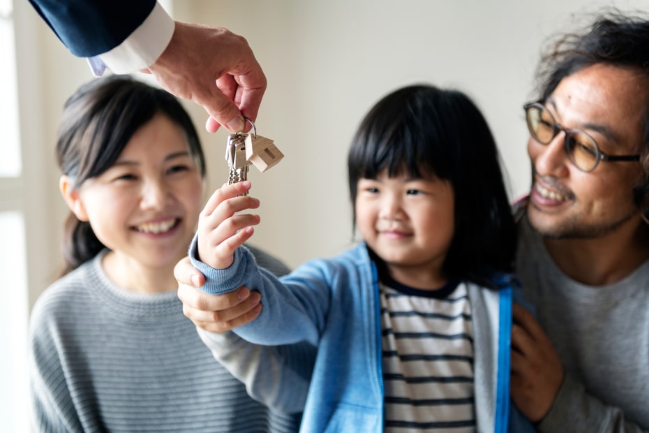 AAA Members receive the keys to their first home.