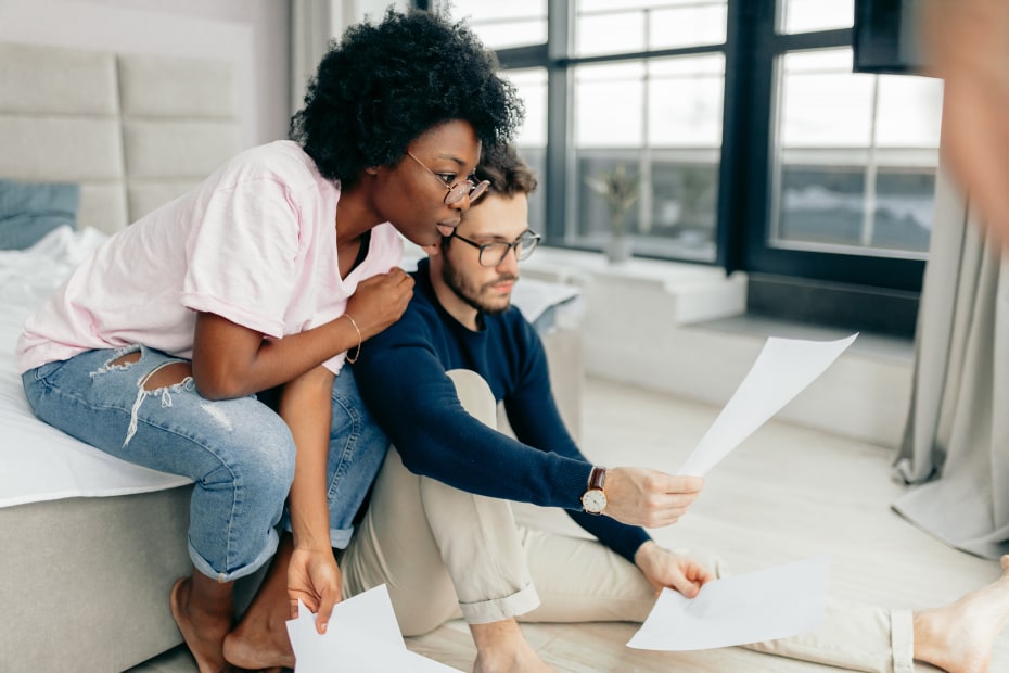 AAA Members review household finances together.