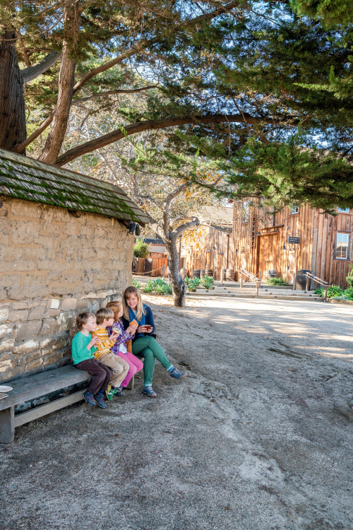 AAA Members eat baked goods from Alta Bakery and Cafe in Monterey, California.