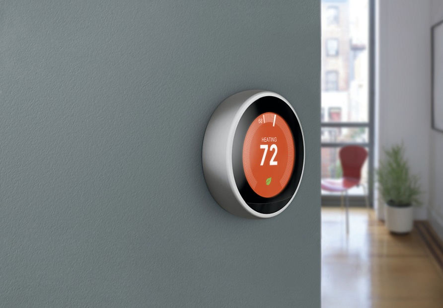 HVAC wall-mounted, digital thermostat