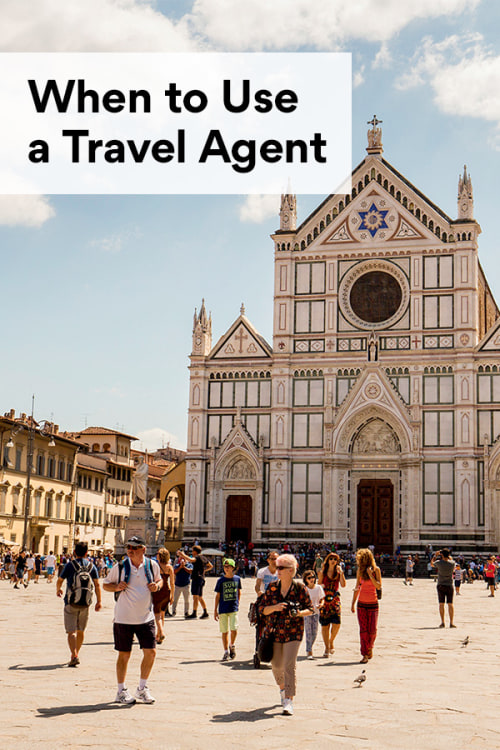 When to Use a Travel Agent Via Magazine Pinterest Image