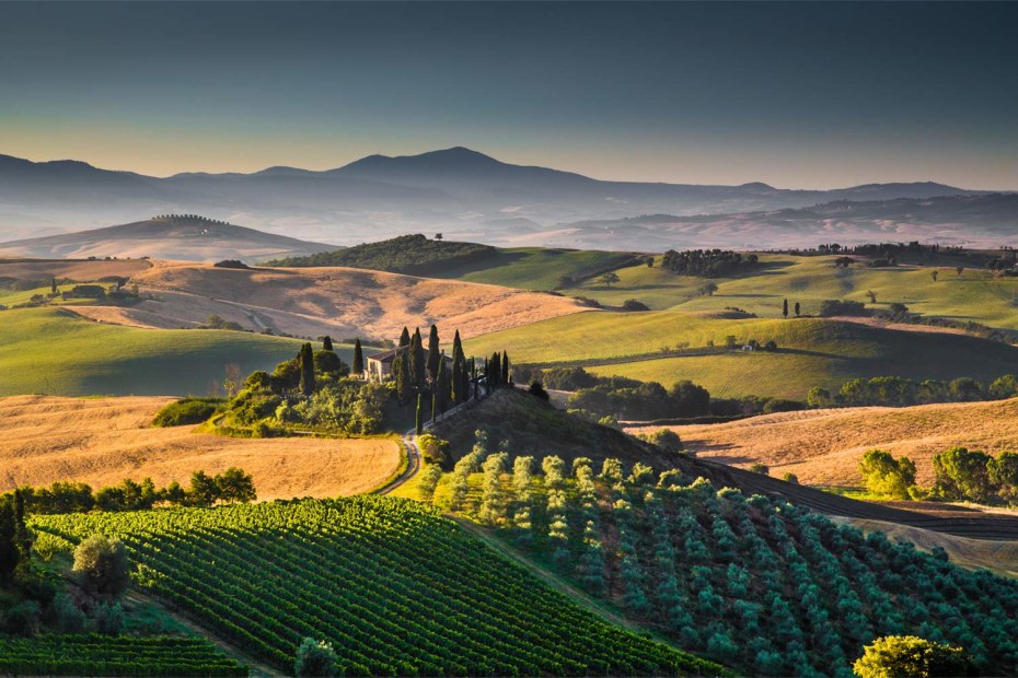 rolling hills of tuscany