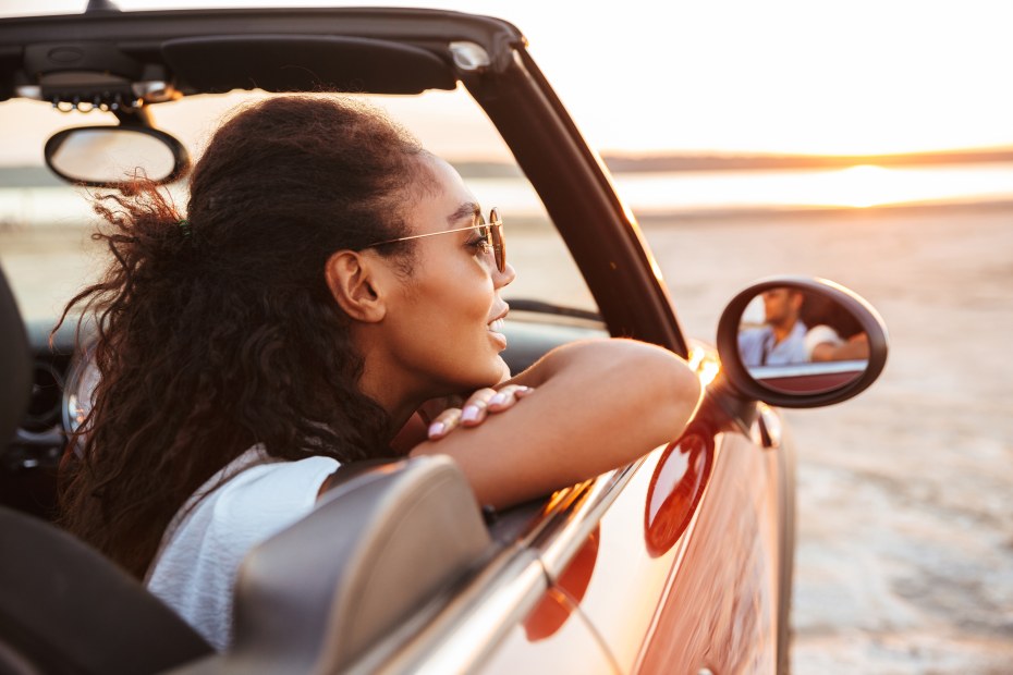 AAA Member enjoying a sunset drive.