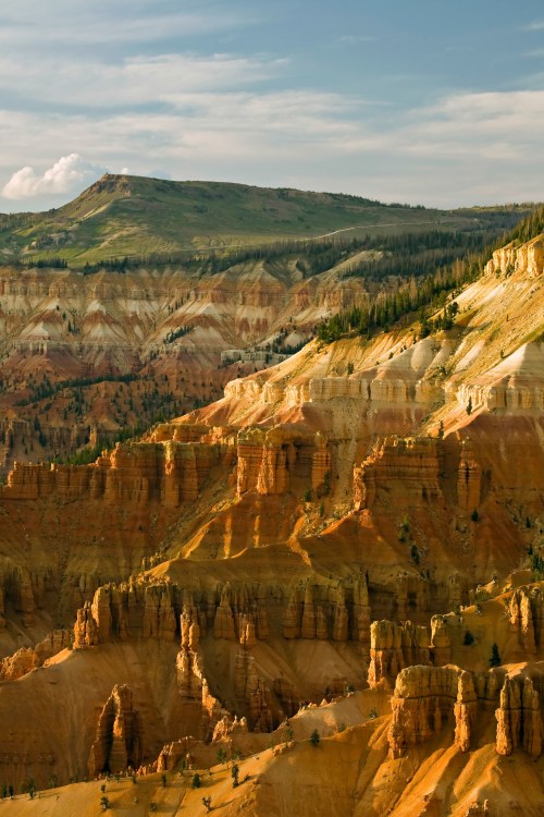 Natural amphitheater formed of geologic rock at Cedar Breaks' National Monument in Utah