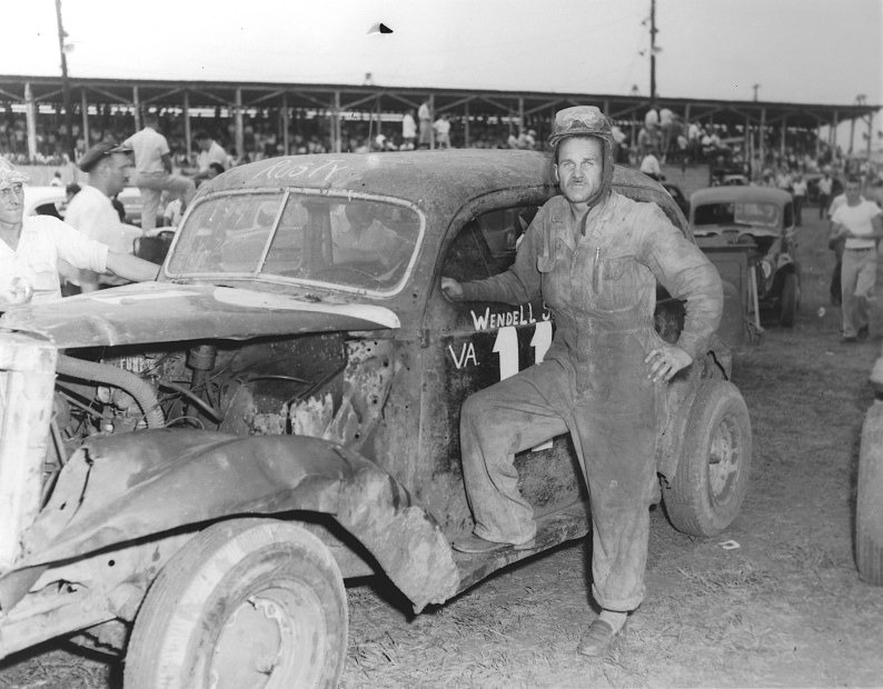 Wendell Scott and one of his homebuilt Modifieds.