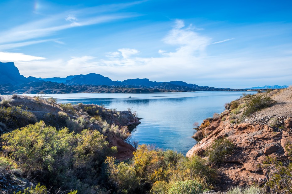 Cattail Cove State Park Beach in Lake Havasu City, Arizona.