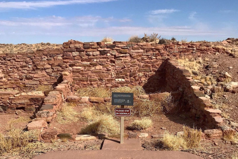 Historic Hopi pueblo in Homolovi State Park.