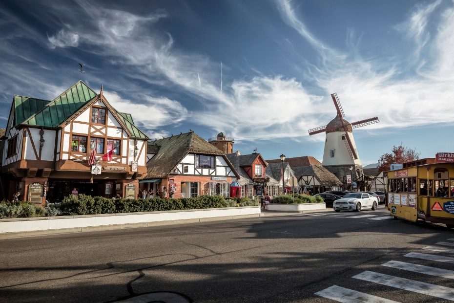 Street in Solvang, California.