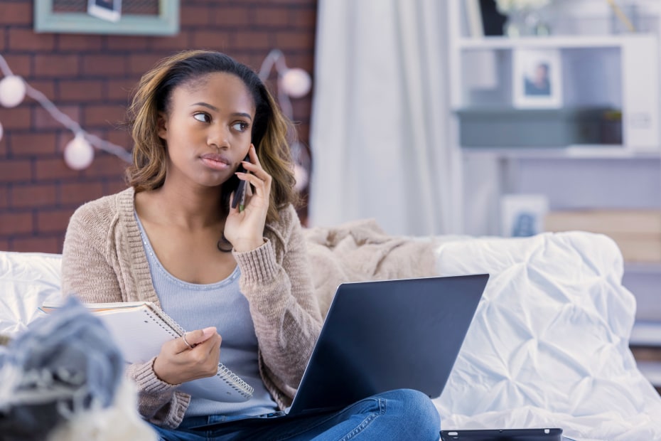 A college student freezes her credit.