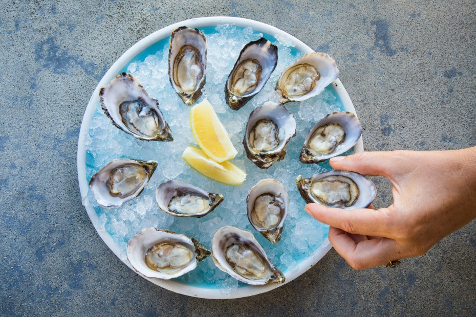 An oyster platter at Hog Island Oyster Co.