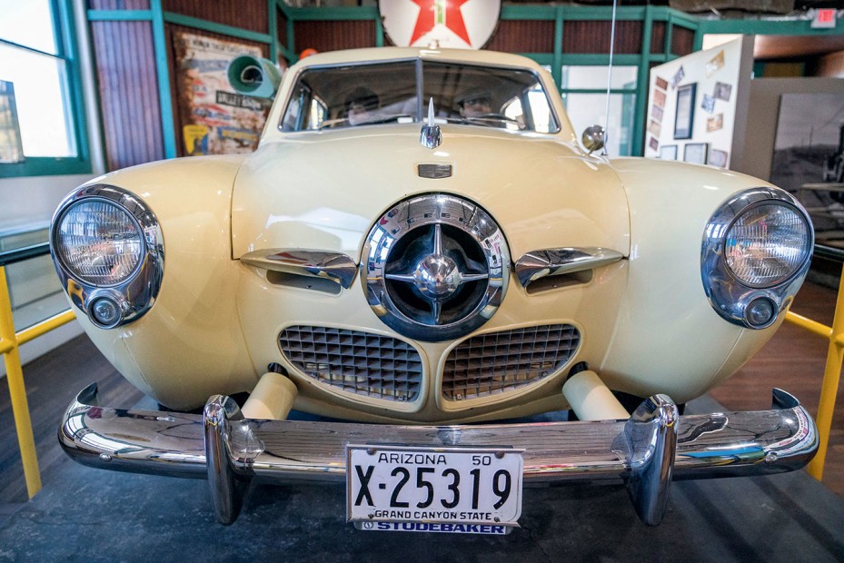 Vintage Studebaker in the Arizona Route 66 Museum in Kingman, Arizona.