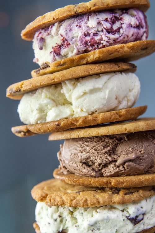 A stack of ice cream sandwiches from Sweet Republic, Phoenix.