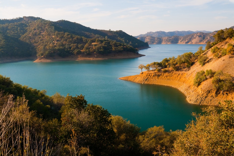 Lake Berryessa in the Vaca Mountains, Napa County, picture
