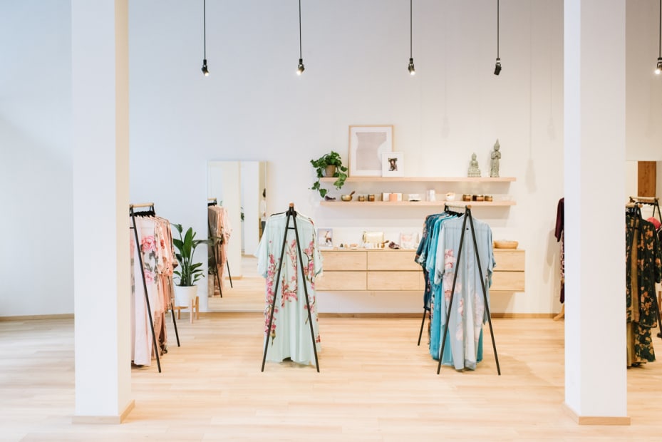 picture of the interior of Kim + Ono boutique in San Francisco's Chinatown