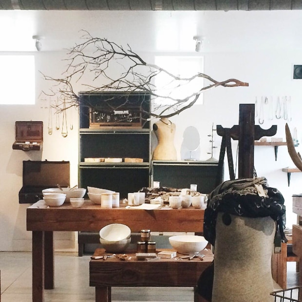 Goods on tables at Lilify boutique in Monterey, image