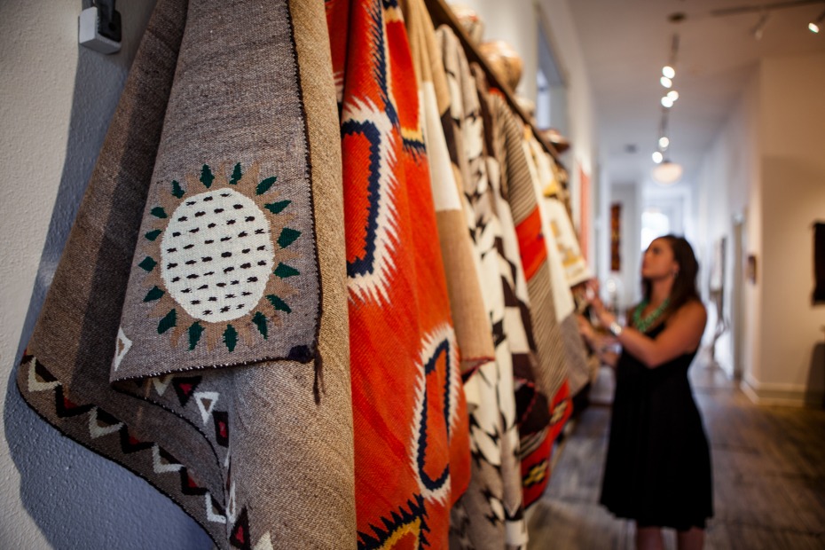 A woman shops the handmade wares in Shiprock Santa Fe, image