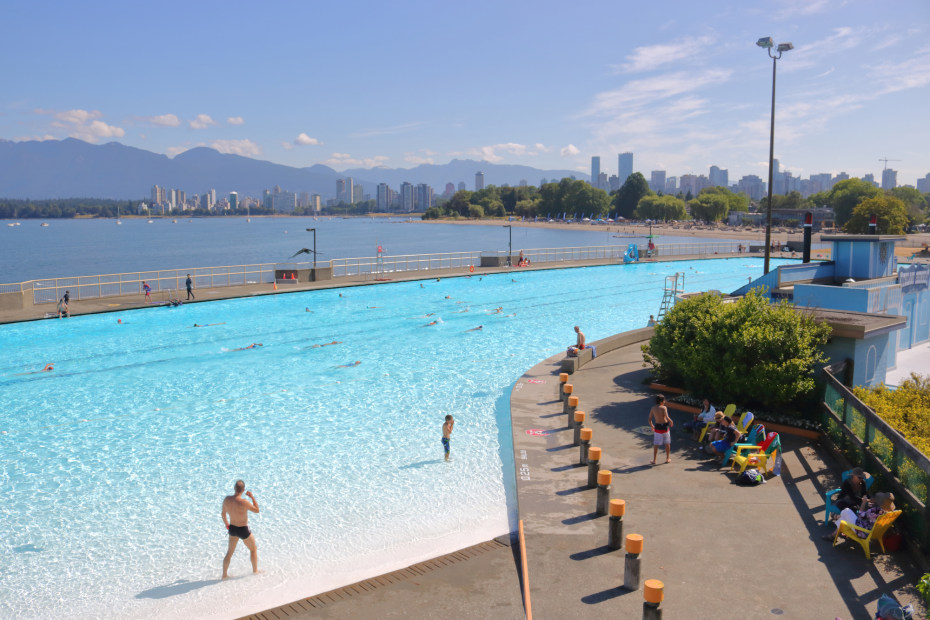 picture of the public pool in the Kitsilano neighborhood of Vancouver