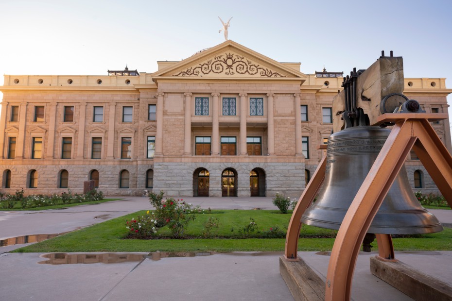 picture of the exterior of the Arizona Capitol Museum in Phoenix. 