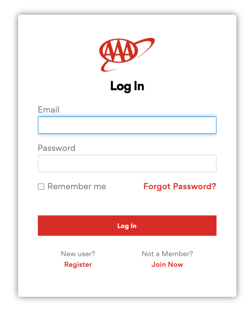 AAA Member login