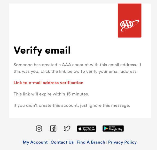 Verify email