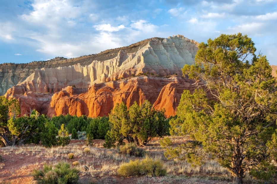 Orange and tan rock formations in Kodachrome Basin State Park, Utah.