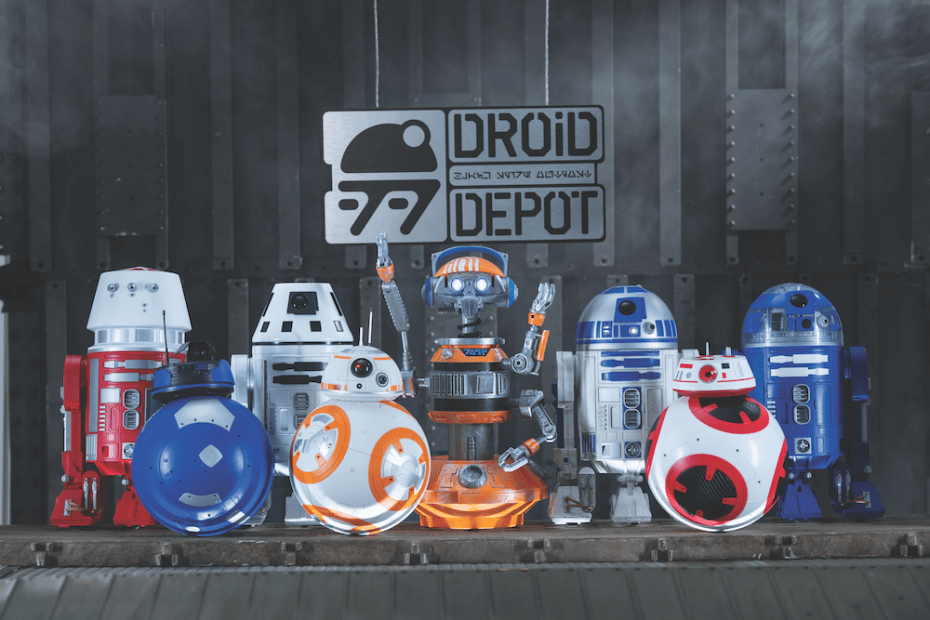 picture of the Droid merchandise at Star Wars: Galaxy's Edge