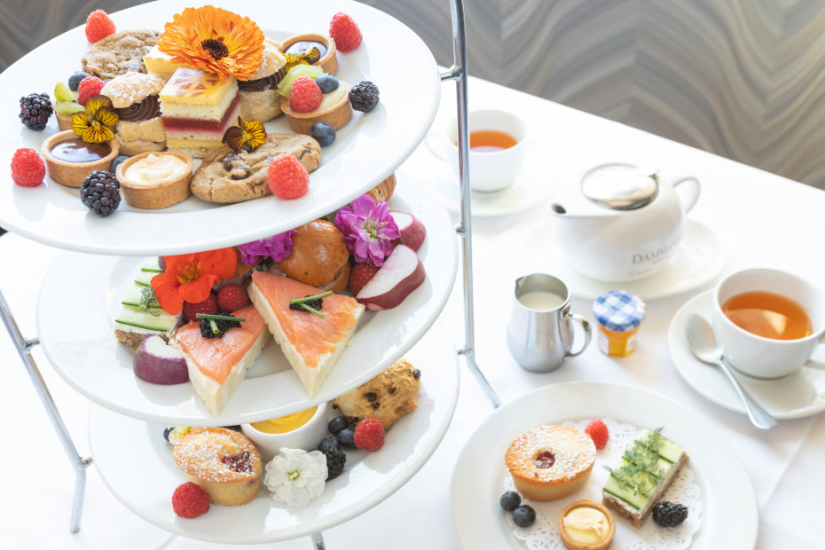 Afternoon tea at Rotunda at Neiman Marcus in San Francisco.