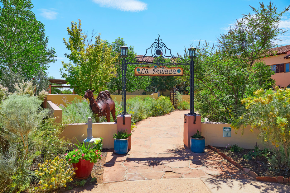 Outside La Posada in Winslow, Arizona.