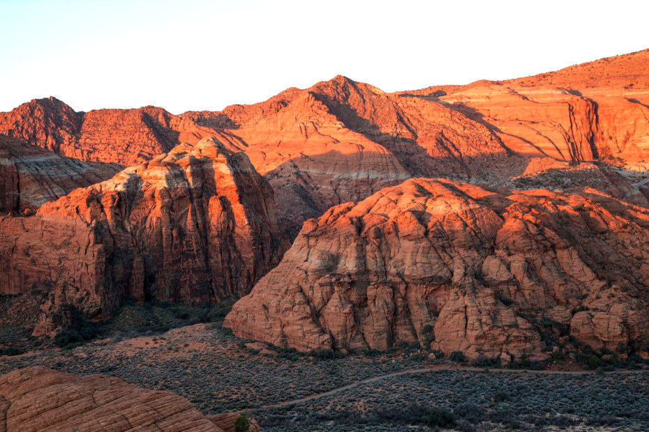 Red rocks in Snow Canyon State Park near St. George, Utah.