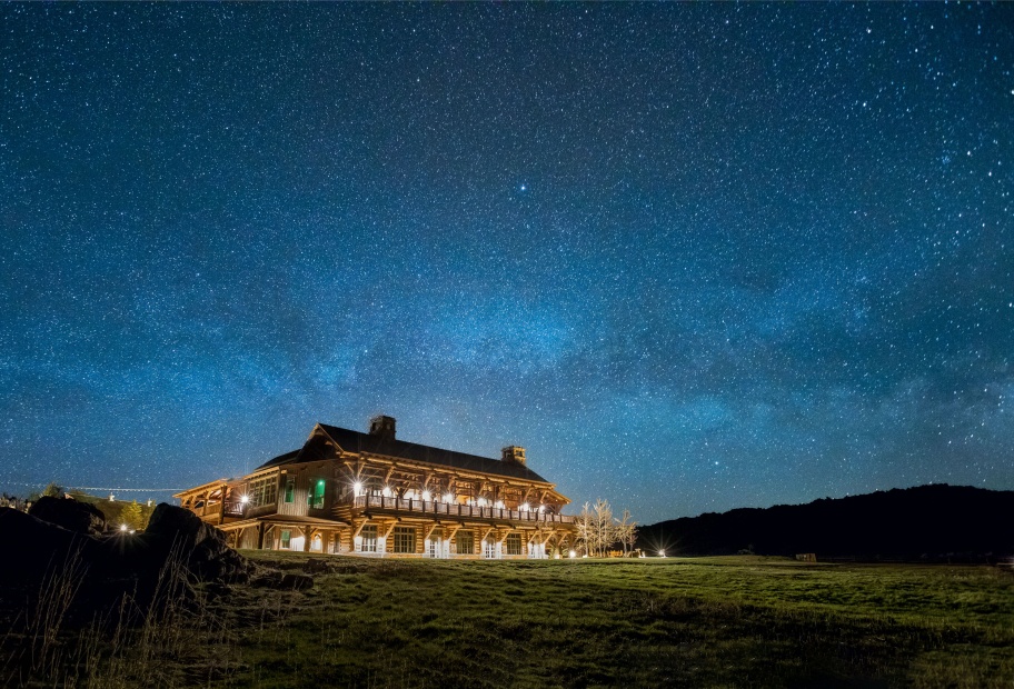 Stars above Brush Creek Ranch.