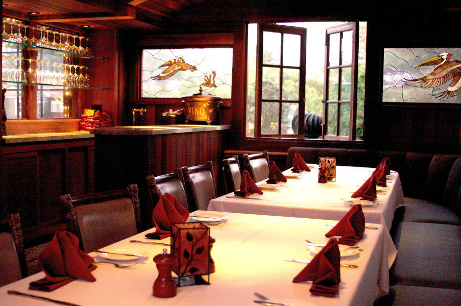 Inside the dining room at Shadowbrook in Capitola, California.