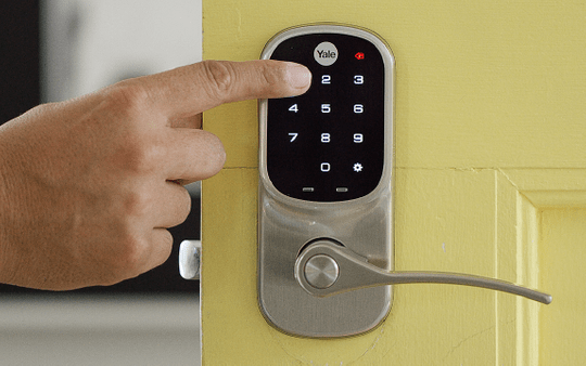 Pressing buttons on keypad