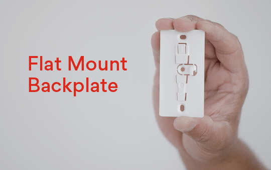 Flat mount backplate