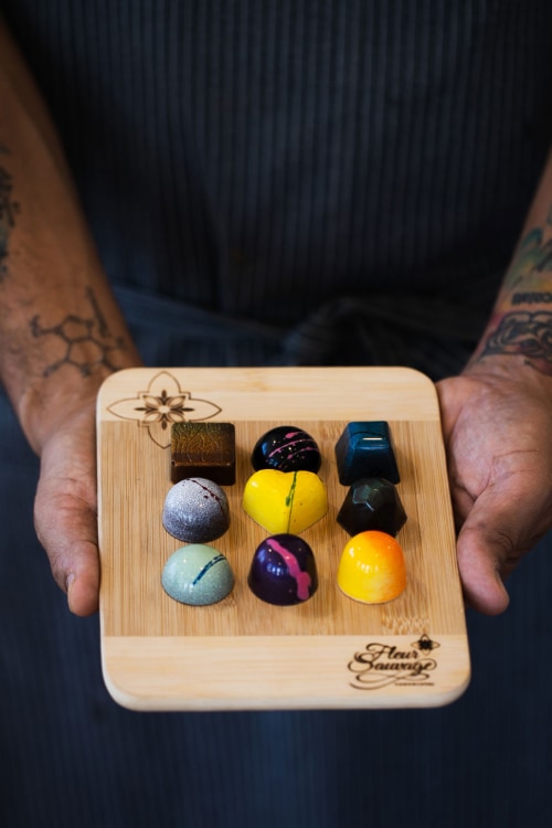 Fleur Sauvage Chocolates, Bonbon tasting presented by Chef Robert "Buttercup" Nieto"