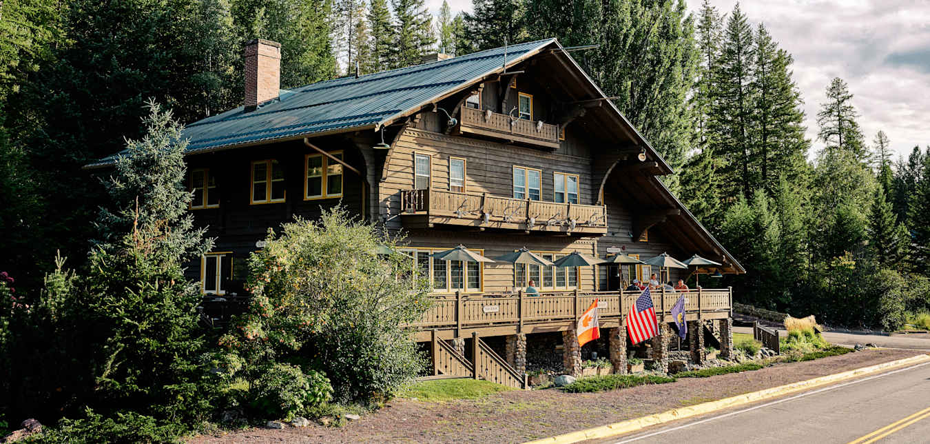 The Belton Chalet near Glacier National Park in Wyoming.