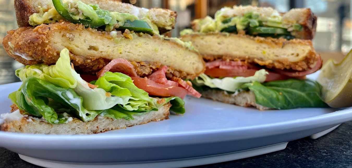 A vegetarian sandwich