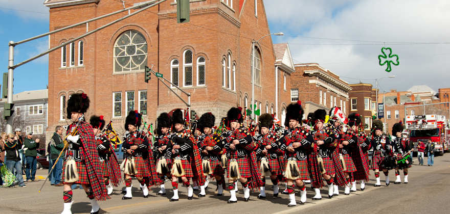 St. Patricks Day parade in Butte, MT