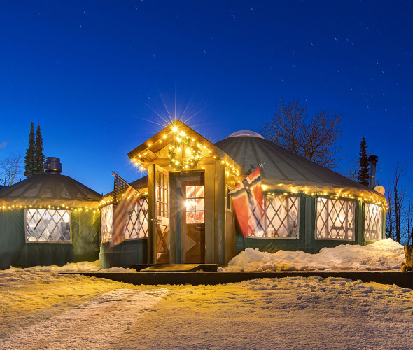 Enjoy Nordic-Inspired Winter Dining in a Yurt Restaurant