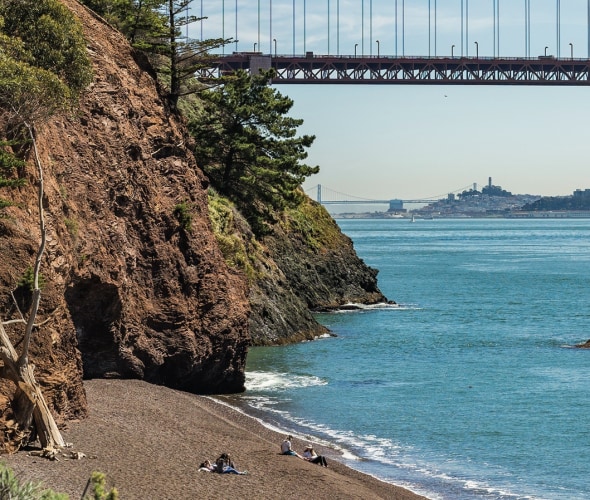 Kirby Cove: Across the Golden Gate Bridge