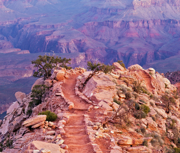 South Kaibab Trail at the Grand Canyon, featured in Via on AAA.com