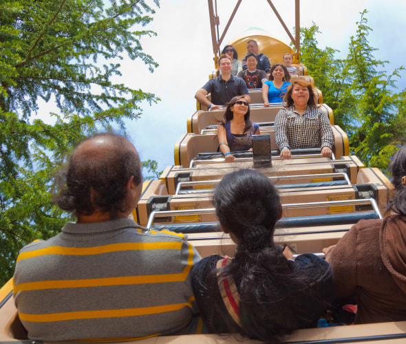 People ride the Panoramic Wheel at Gilroy Gardens in Gilroy, California, image