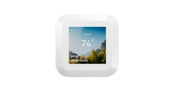 Smart thermostat pro on a wall
