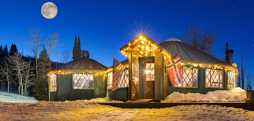The Viking Yurt at Park City Mountain Resort in Utah.